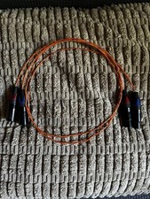 SOLID CORE GOLD SILVER COPPER 1M BALANCED XLR ANALOGUE CABLES INTERCONNECTS