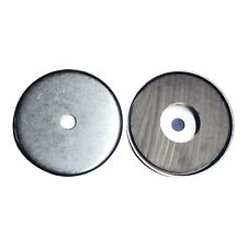 Recovery Pot Magnet Clamping Strong Treasure Hunting 66mm X10mm Round Magnets x2