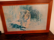 Vintage 70`s-80`s -3ft 3"x2ft 3" Picture of Bengal Tiger -Leonard-Pearman-Artist