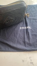 Chanel Black Diagonal Lambskin Vintage Small Timeless crossbody Camera Bag