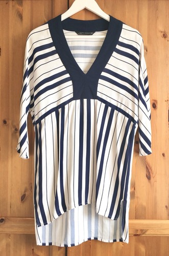 Zara long tunic top white - long,