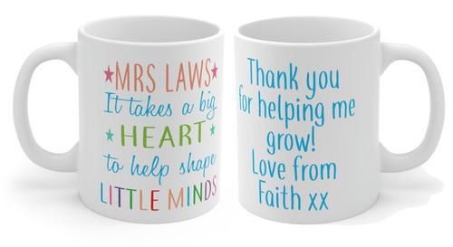 Personalised teacher mug cup - personalised,