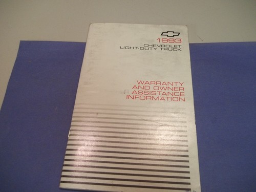 1993 chevrolet light - chevrolet, duty
