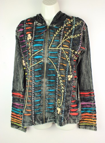 Hippy boho hoodie patchwork - hippy,