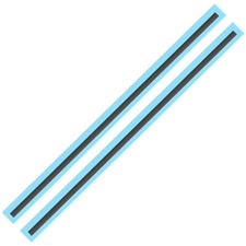 2Pc Non-Slip Bumper Feet Strip