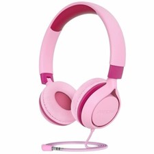 MPOW Kids Headphones Pink Over Ear with Microphone for Girls Boys Teens