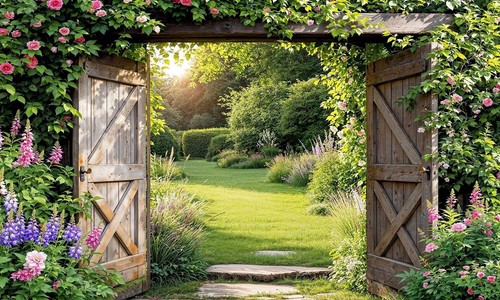 Murals for garden - garden, walls