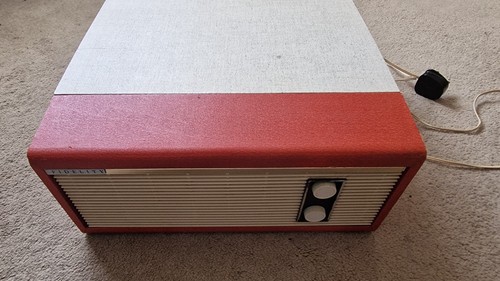 Vintage fidelity record player - record,