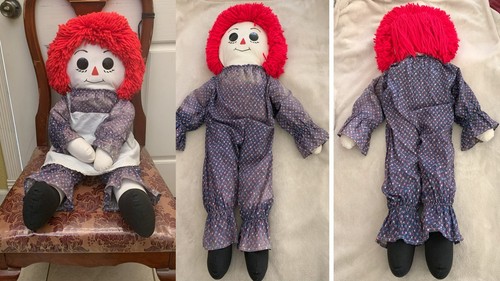 Vintage large handmade raggedy - vintage,