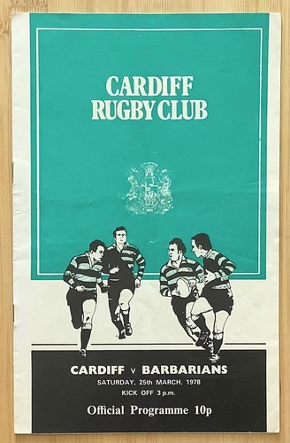 1978 cardiff barbarians - cardiff, v