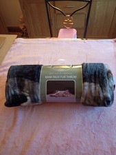 Mink Faux Fur CAT Throw by
