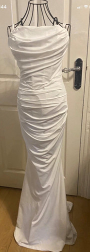 Marthea white strapless ruched - white,