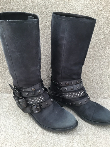 Russell bromley black suede - black,