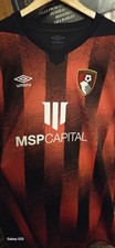 AFC BOURNEMOUTH FOOTBALL HOME SHIRT 3XL XXXL P2P 26" UMBRO LONG🇬🇧