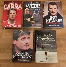 BOOK - Bundle Of X5 Football Soccer Hardbacks Keegan Charlton Keane Webb Cara 