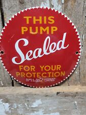 VINTAGE SHELL PORCELAIN SIGN