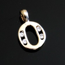 9ct Yellow Gold C/Z Initial