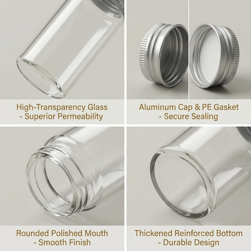 12pcs 30ml empty clear small - 12pcs,