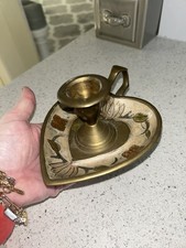 Vintage heart Antique Brass