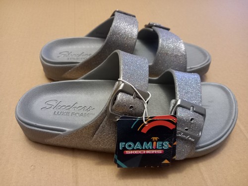 Skechers luxe foam silver - skechers,