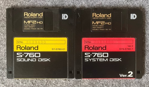 Roland 760 floppy disks - roland,