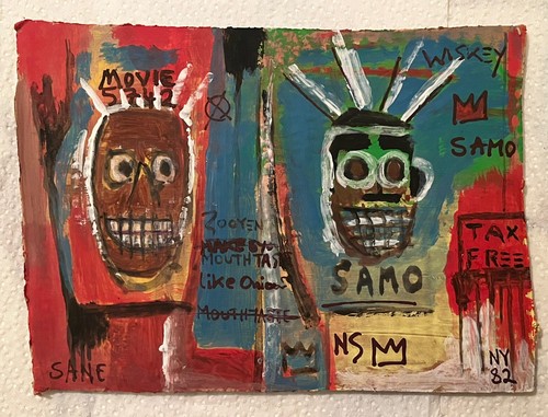 Jean michel basquiat signed - ,