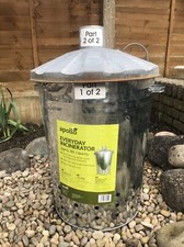 B&Q Apollo Garden Incinerator Bin  - 80 Litre Unused -  Minor Damage.