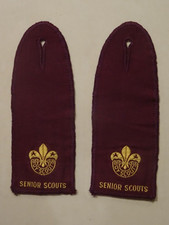 Senior Scouts Epaulettes {Maroon} [Pair]