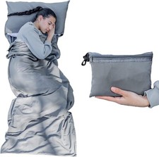 MAMMO Sleeping Bag Liner - Portable Lightweight Sleeping Bag Cotton Feel