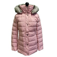Tommy Hilfiger Puffer Jacket Pink Padded Hooded Uk Women S 8 Eu 36 BNWOT