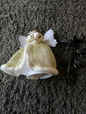 qvc Mr Christmas Fibre Optic angel Tree Topper with Gold Robe No Box ?!!!!