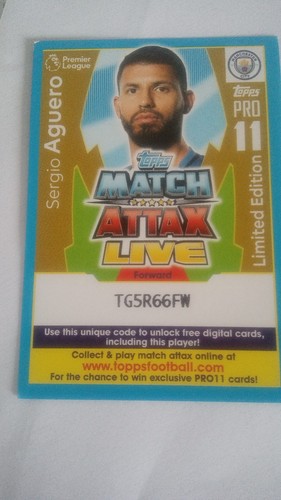 Match attax 2017 2018 - match, sergio