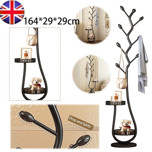 Modern metal floor coat rack - floor,