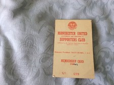 1968/9 MANCHESTER UNITED SUPPORTERS CLUB MEMBERSHIP CARD