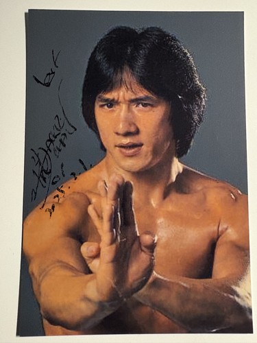 Signed photo jackie - jackie, chan