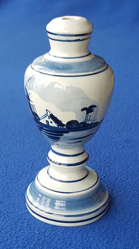 Vintage blue delft table - blue,