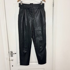 Zara PU Leather Trousers M