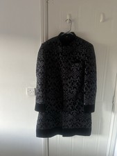 Men's black Embroidered