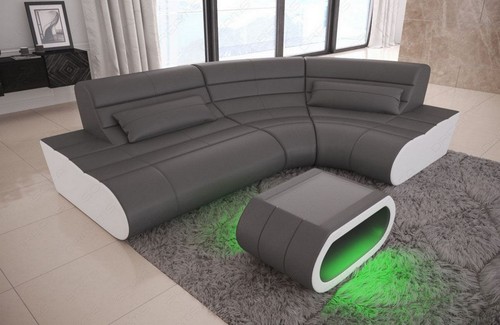 Leather sofa corner couch - leather,