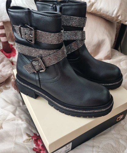 Kurt geiger black - kurt, biker