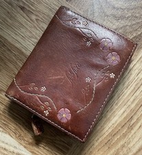 Fat Face brown leather purse