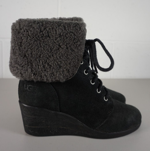 Womens ugg zea black suede - ugg,