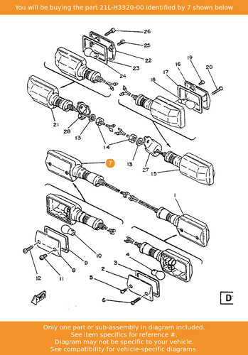 Yamaha front flasher - front, light