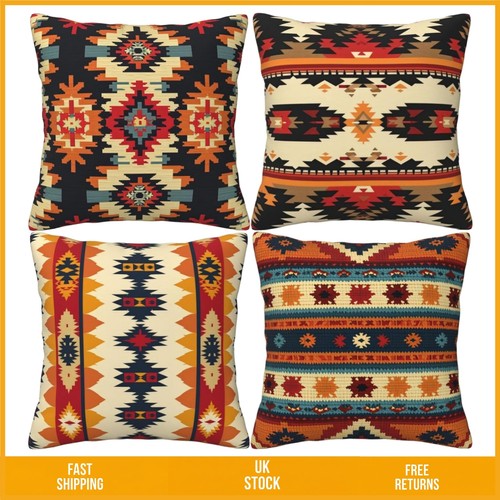 Boho aztec tribal - boho, cushion