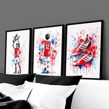 Set of 3 Personalised Football