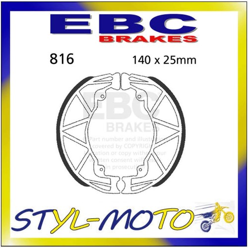Rear brake shoes - ebc, piaggio