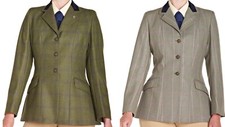 CALDENE CHILDS HICKSTEAD TWEED WOOL SHOW HACKING HORSE RIDING SHOWING JACKET