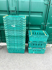 100x 25cm DEEP Plastic Bail Bale Arm Tray, Crate, 60x40x25cm Storage, Removals