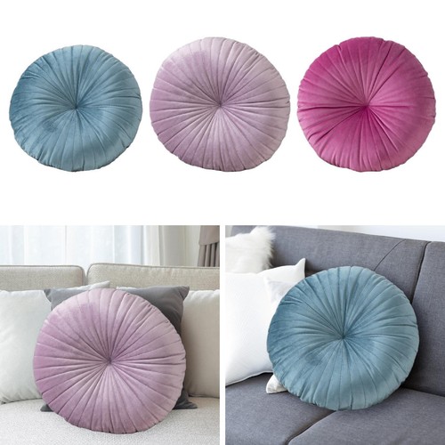 Round pumpkin throw pillow - round,