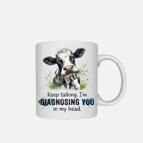 Funny cow mug design - –,